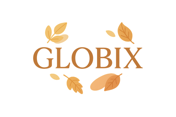 make a logo for globix give some cozy vibes to it creamy colour autumn feels